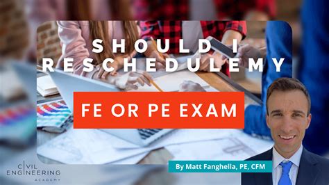 Should I reschedule Fe Civil Exam or just take it next week.